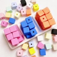 Frosted Acrylic Beads, Cube, DIY 16mm Approx 3.5mm 
