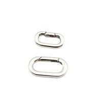 Stainless Steel Jewelry Clasp, 316 Stainless Steel, polished, DIY original color 
