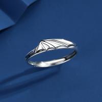 Палец кольцо-латунь, Латунь, Форма крыла, Регулируемый & ювелирные изделия моды & разные стили для выбора, размер:7, продается PC
