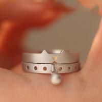 Палец кольцо-латунь, Латунь, Регулируемый & ювелирные изделия моды, продается PC