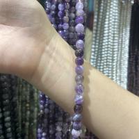 Natürliche Amethyst Perlen, rund, DIY, violett, 8mm, Länge:ca. 38 cm, ca. 45PCs/Strang, verkauft von Strang