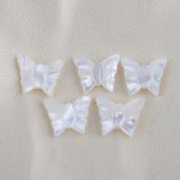 Natural White Shell Beads, Butterfly, DIY, white 