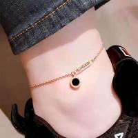 Stainless Steel Anklets Jewelry, Titanium Steel, with 5cm extender chain, fashion jewelry Approx 23 cm 