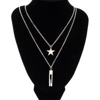 Titanium Steel Jewelry Necklace, 2 pieces & fashion jewelry 