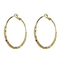 Zinc Alloy Hoop Earring, plated, fashion jewelry & for woman 40mm 