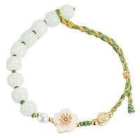 Bracelets Murano, chalumeau, avec alliage de zinc, fait à la main, Réglable & bijoux de mode & pour femme Environ 22 cm, Vendu par PC
