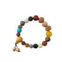 Gemstone Bracelets, Natural Stone, with Sandalwood, handmade, fashion jewelry & for woman, multi-colored Approx 18 cm 