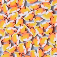 Polymer Clay Jewelry Beads, Fish, DIY, mixed colors, 10mm, Approx 