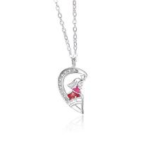 Couple Jewelry Necklace, 925 Sterling Silver, fashion jewelry & Unisex & micro pave cubic zirconia [