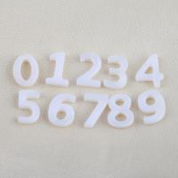 Natural White Shell Beads, Number, DIY & no hole, white 