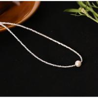 Conjuntos de joyería de moda plata de ley, Plata de ley 925, con Perlas plásticas, diferentes estilos para la opción & para mujer, 38+5cm,15+5cm, Vendido por UD
