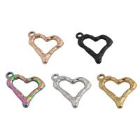 Stainless Steel Heart Pendants, 304 Stainless Steel, Vacuum Ion Plating, DIY & hollow Approx 2.5mm [