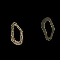 Brass Jewelry Pendants, irregular, DIY & hollow, original color Approx 