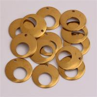 Brass Jewelry Pendants, Donut, DIY & hollow, original color Approx 