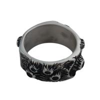 Edelstahl Fingerring, 304 Edelstahl, Modeschmuck & unisex & verschiedene Größen vorhanden, ring thickness 10mm, verkauft von PC