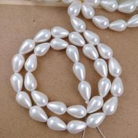 South Sea Shell Beads, Shell Pearl, Teardrop, DIY white Approx 38 cm 