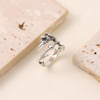 Zinc Alloy Finger Ring, silver color plated, fashion jewelry & Unisex, Inner diameter 1.8cm 