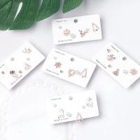 Christmas Earrings, Zinc Alloy, with Plastic Pearl, rose gold color plated, Christmas Design & fashion jewelry & for woman 