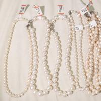 Freshwater Pearl Necklace, with 925 Sterling Silver, Customized & for woman & with cubic zirconia, mixed colors cm 