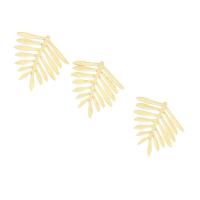 Brass Leaf Pendants, DIY, original color Approx 