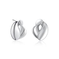 Sterling Silver Stud Earring, Argent sterling 925, bijoux de mode & pour femme Vendu par paire