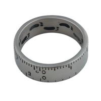 Edelstahl Fingerring, 304 Edelstahl, Modeschmuck & unisex & verschiedene Größen vorhanden, ring thickness 7mm, verkauft von PC