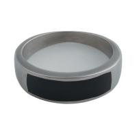 Edelstahl Fingerring, 304 Edelstahl, unisex & verschiedene Größen vorhanden & Epoxy Aufkleber, ring thickness 8.5mm, verkauft von PC