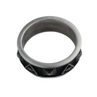 Stainless Steel Finger Ring, 304 Stainless Steel, fashion jewelry & Unisex ring thickness 7.5mm 