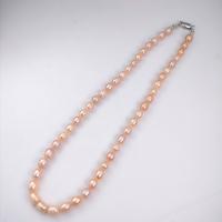 Natural Freshwater Pearl Necklace, Rice, fashion jewelry & for woman 7-8mm pearl Approx 40 cm 