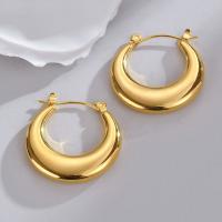 Stainless Steel Leverback Earring, 304 Stainless Steel, plated, fashion jewelry & for woman, gold 