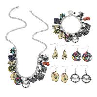 Fashion Zinc Alloy Jewelry Sets, plated, Unisex & Halloween Jewelry Gift [