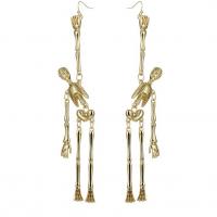 Zinc Alloy Drop Earring, Skeleton, plated, Halloween Jewelry Gift & for woman 