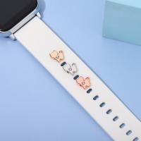 Zinc Alloy Watch Band Finding, Dog, for apple watch & Unisex & with rhinestone 