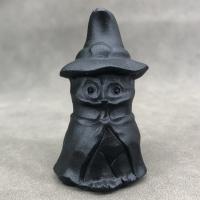 Obsidian, Cat, Carved, for home and office, black 