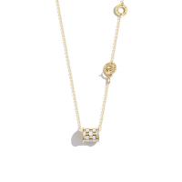 Collier de bijoux en argent , Argent sterling 925, avec 1.18inch chaînes de rallonge, bijoux de mode & pour femme Environ 17.71 pouce, Vendu par PC