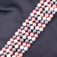 South Sea Shell Beads, Shell Pearl, Round, plated, DIY mixed colors Approx 38 cm 