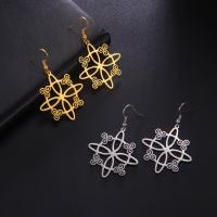 Stainless Steel Drop Earring, 304 Stainless Steel, plated, fashion jewelry & for woman & hollow 