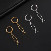 Stainless Steel Drop Earring, 304 Stainless Steel, plated, fashion jewelry & for woman 