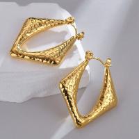 Stainless Steel Leverback Earring, 304 Stainless Steel, plated, fashion jewelry & for woman, gold 