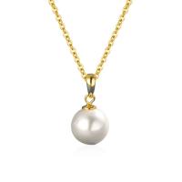 Collier de bijoux en argent , argent sterling 925, avec perle de plastique, avec 5CM chaînes de rallonge, Placage, pour femme, plus de couleurs à choisir Environ 40 cm, Vendu par PC