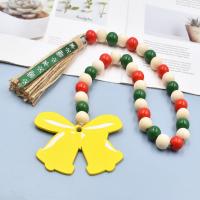 Hängende Ornamente, Hemu+Perlen, mit Hanfgarn, Weihnachts-Design & Multifunktions, keine, Hanging size:72cm, verkauft von PC
