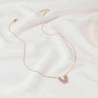 Zinklegierung Zirkonia Halskette, mit Verlängerungskettchen von 5cm, Modeschmuck & Micro pave Zirkonia & für Frau, keine, Länge:ca. 38 cm, verkauft von PC