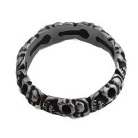 Edelstahl Fingerring, 304 Edelstahl, Modeschmuck & unisex & verschiedene Größen vorhanden, ring thickness 6mm, verkauft von PC