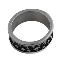 Edelstahl Fingerring, 304 Edelstahl, Modeschmuck & unisex & verschiedene Größen vorhanden, ring thickness 7.5mm, verkauft von PC