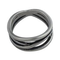 Edelstahl Fingerring, 304 Edelstahl, Modeschmuck & unisex & verschiedene Größen vorhanden, ring thickness 9.5mm, verkauft von PC