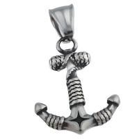 Stainless Steel Ship Wheel & Anchor Pendant, 304 Stainless Steel, fashion jewelry & Unisex Approx 4*8.5mm 