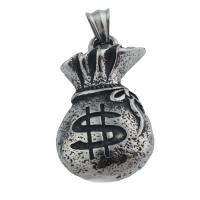 Stainless Steel Pendants, 304 Stainless Steel, fashion jewelry & Unisex Approx 5*7.5mm 