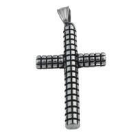 Stainless Steel Cross Pendants, 304 Stainless Steel, fashion jewelry & Unisex Approx 8.5*5mm 