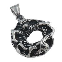 Stainless Steel Pendants, 304 Stainless Steel, fashion jewelry & Unisex Approx 5.5*8mm 