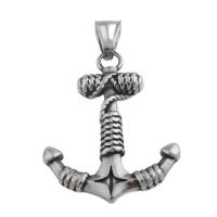 Stainless Steel Ship Wheel & Anchor Pendant, 304 Stainless Steel, fashion jewelry & Unisex Approx 4*7.5mm [